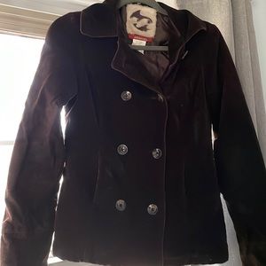 Billabong chocolate brown corduroy jacket.